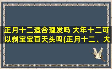 正月十二适合理发吗 大年十二可以剃宝宝百天头吗(正月十二、大年十二是否适合理发和剃宝宝百天头？)